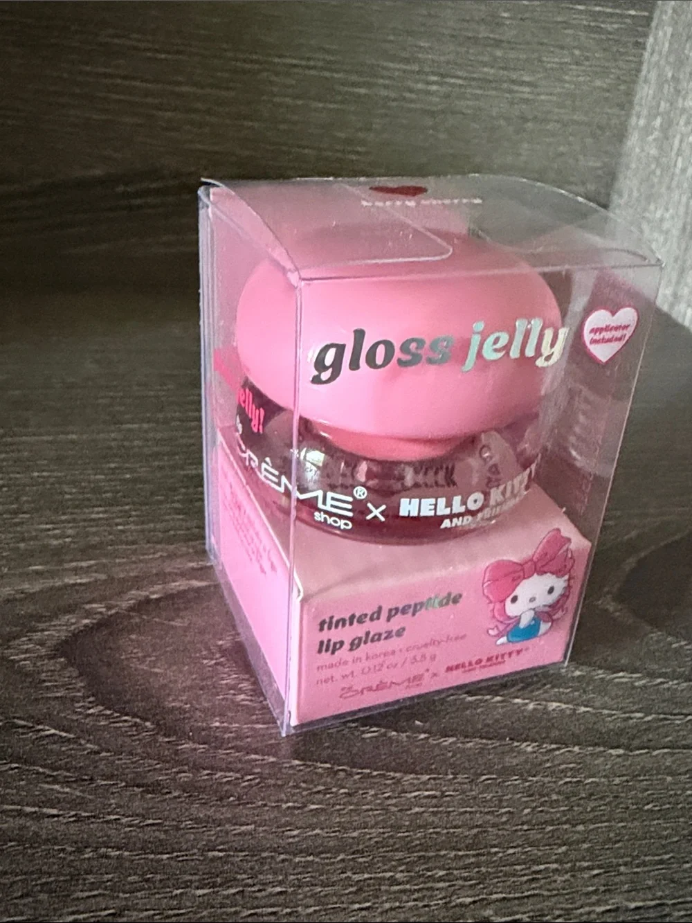 ❤️$9 NWT Creme Shop X Hello Kitty Gloss Jelly Berry Cherry